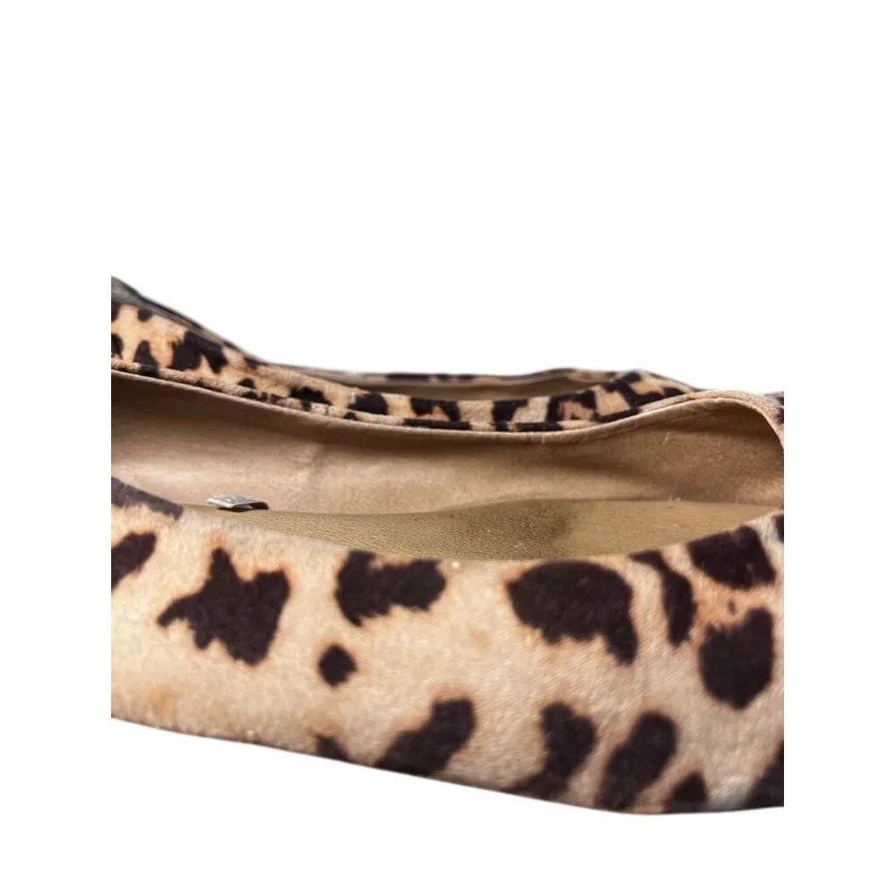 Torrid Animal Print Slip‎ On Flat Shoe Tan 10W Neutral Preppy Work Wear Artsy